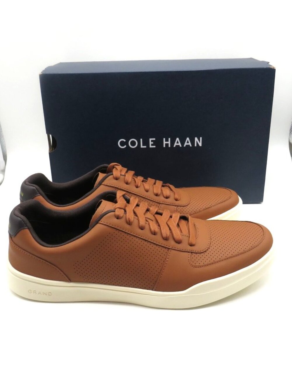 Cole Haan Mens GC Modern Perf Sneaker British Tan Leather 13 NIB